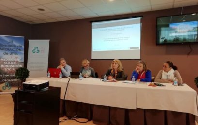 Participación de la presidenta de ANCOPA, doña Eva Fernández en III jornadas de mediación en Utiel